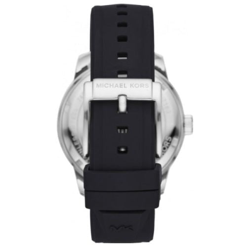 Michael Kors Men's Cunningham Black Silicone Blue Dial 44mm Watch - MK7160 - Image 2